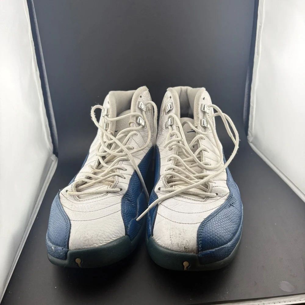 Air Jordan 12 Retro 130690-113 Men 12 Basketball Shoes French Blue White READ